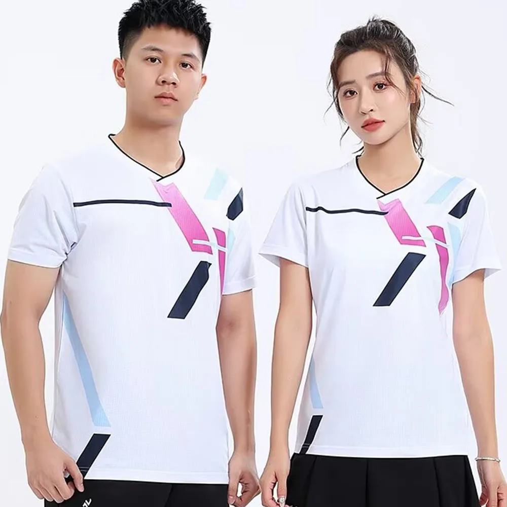 Table Tennis Uniform - تي شيرت كرة الريشة للرجال والنساء