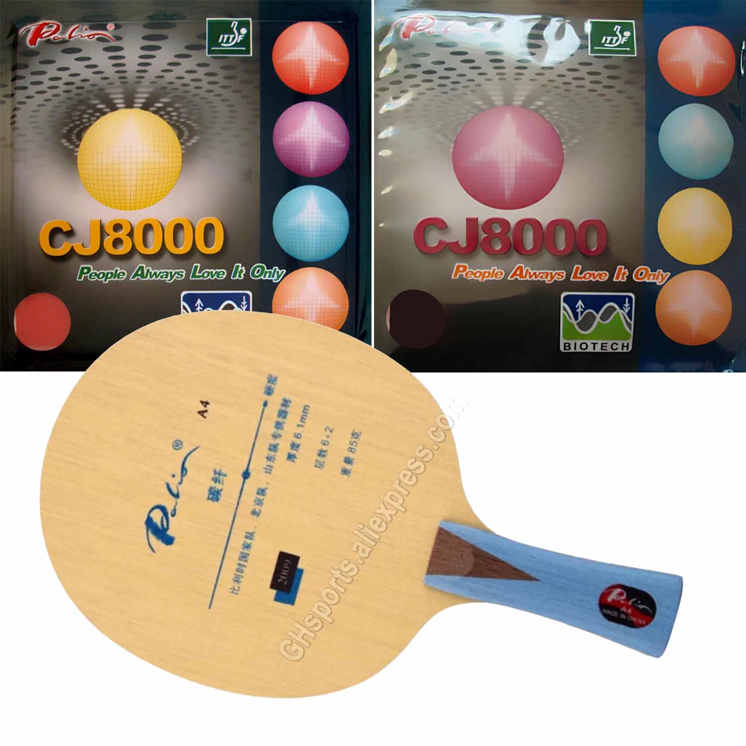 مضرب برو كومبو باليو A4 A 4 لت - مراجعة Table Tennis Grip Types وسعره