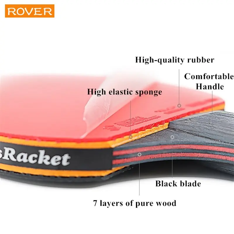 5/6 ستار مضرب تنس الطاولة 2 قط - مراجعة Table Tennis Backhand وسعره